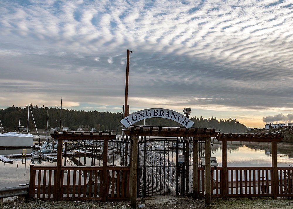 Photo: Ed Johnson, KP News. The winter evening sky seen over the Longbranch Marina during a recent cold spell in January. NIKON D750, 29mm, f/4.4, ISO 100