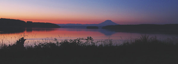 A summer sunrise seen from Filucy Bay. Photo: Richard Hildahl