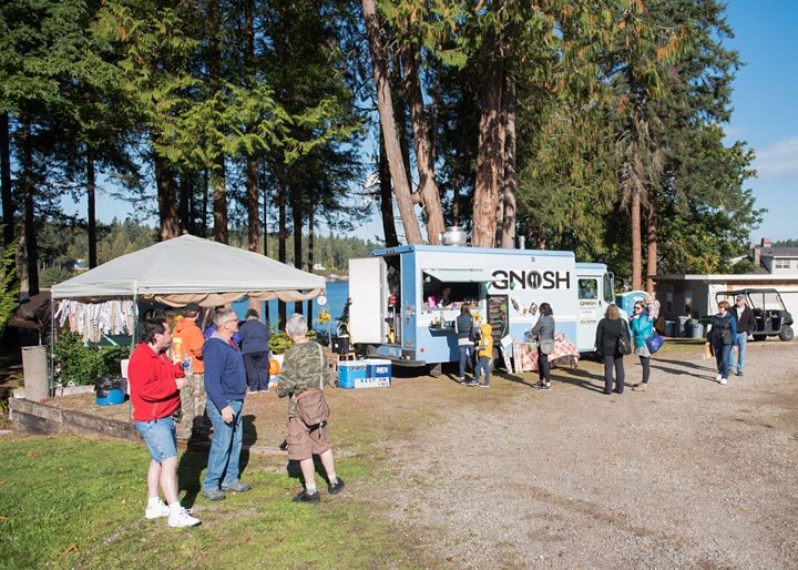 Gnosh, one of the several vendors at Faraway during the tour, kept visitors fed. Photo: Ed Johnson KP News