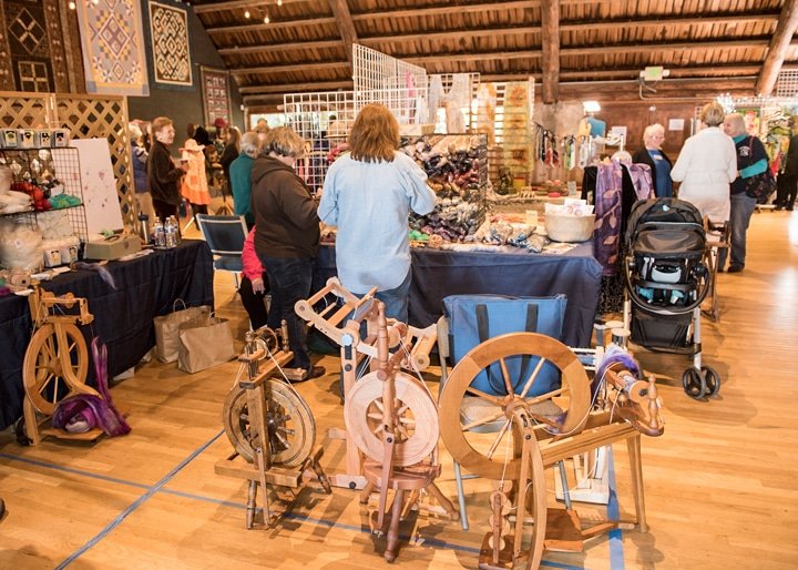 The Fiber Arts Festival featured a variety of vendors and artisans. Photo: Ed Johnson KP News