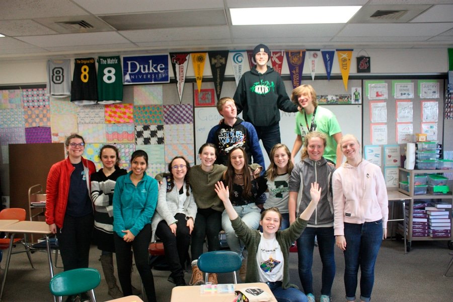 “A little bit of kindness can go such a long way,” said Natalie Pierson, a senior at Peninsula High School who formed the Kindness Matters Club. “When I started the club, I was like, ‘Hey, I want all of us to be friends here’ and have a welcoming environment within the club... If you have a lot of people smiling in the halls it can change the whole school’s atmosphere.” The group plans activities such as going to Purdy Elementary to talk about spreading happiness. Photo: Nikki Schobert, Peninsula Outlook
