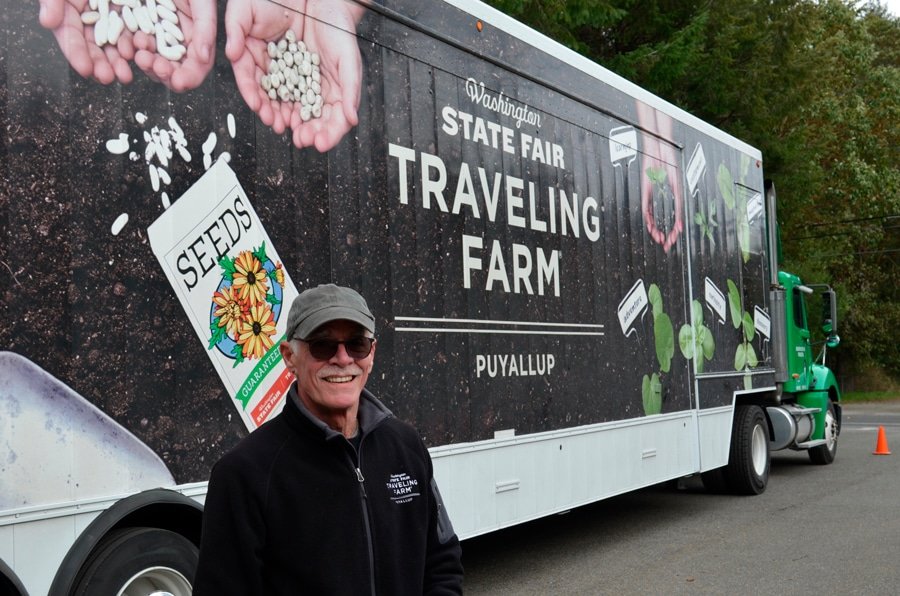 Tom Bates, KP resident and traveling farm learning center semi truck driver. Photos: Lisa Bryan, KP News