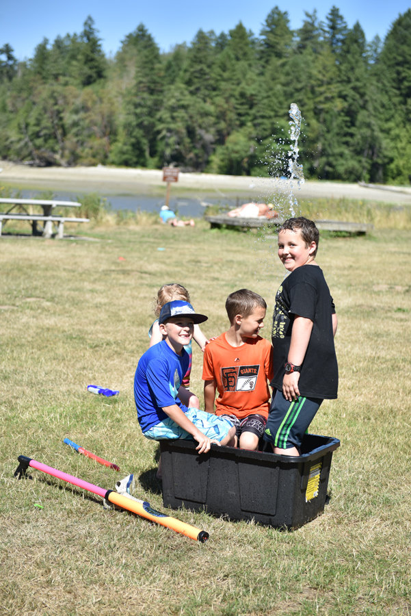 The youngest generation of Soderquists at play during their family reunion in July at Penrose Point State Park.Photo: David Zeigler, KP News