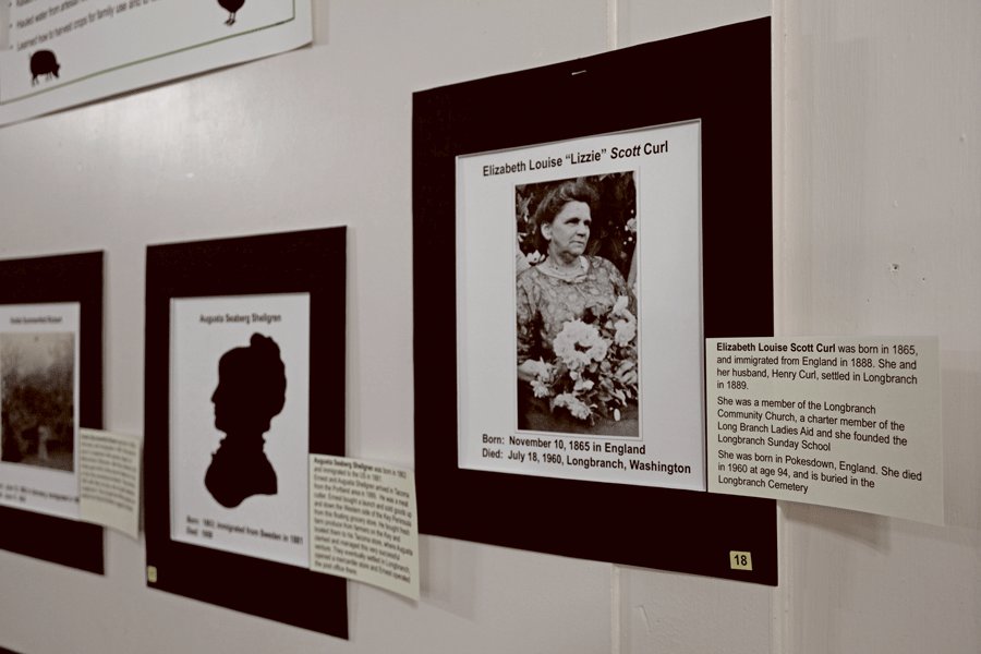 The museum exhibit offers a glimpse into the enduring strength of Key Peninsula’s pioneering women whose many descendants continue to call the KP home.