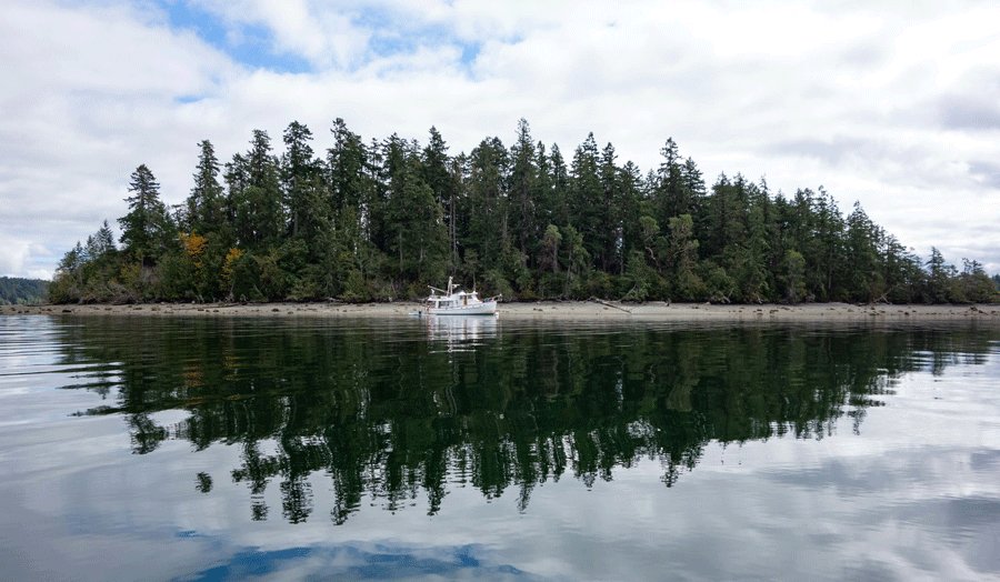 McMicken Island marine state park is a favorite destination for area boaters.