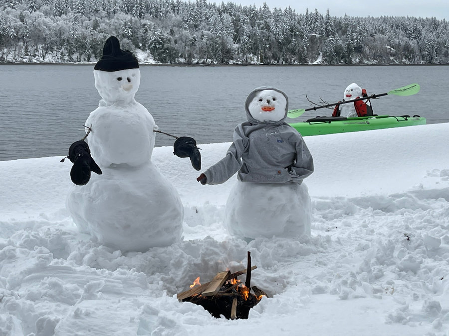 Action-packed frozen family fun on Herron Island.