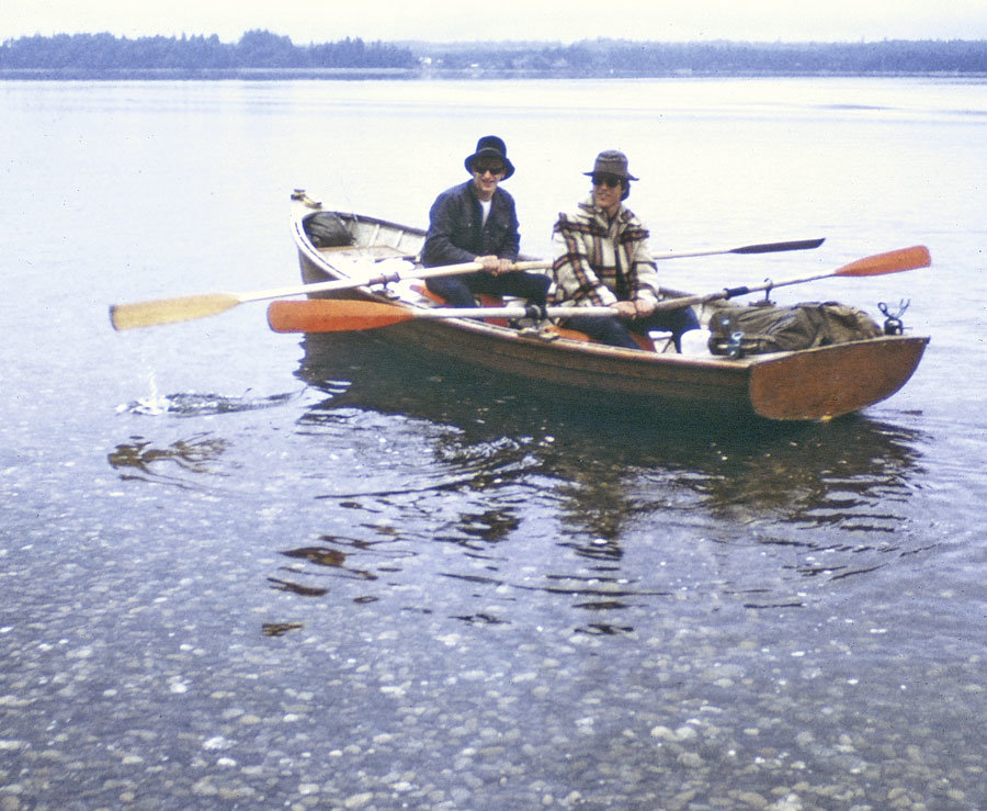 Smitty and Rick launch from Vaughn Bay, June 1970.
