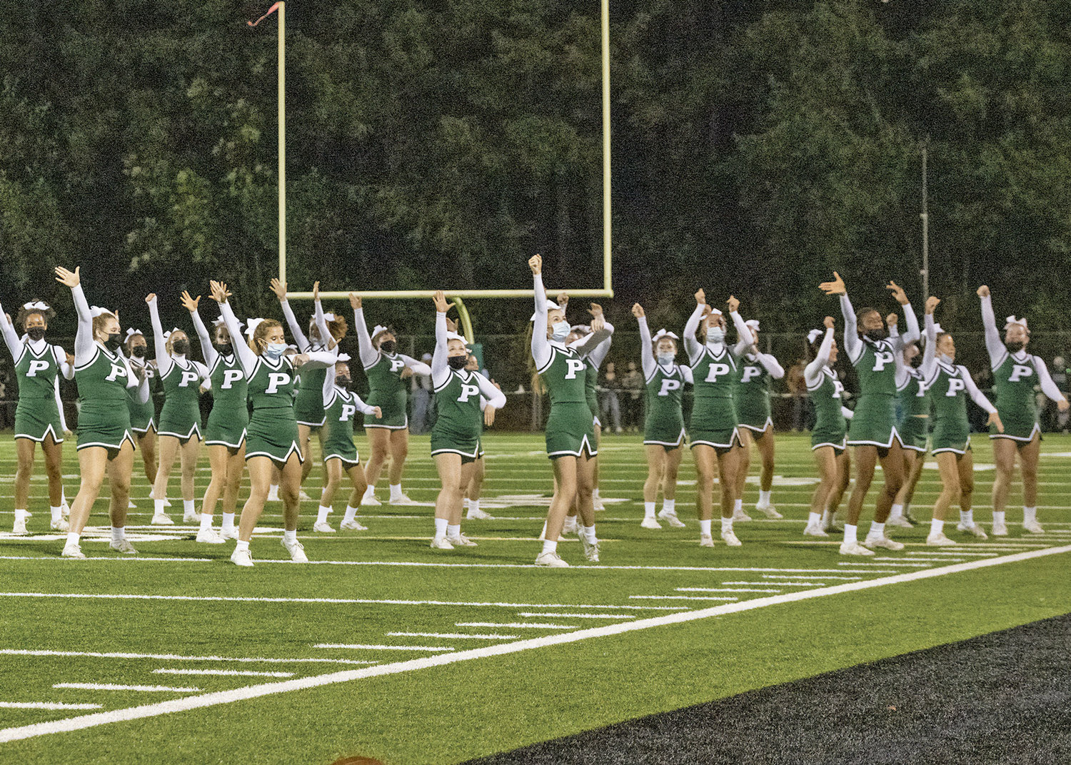 What's a football game without the cheerleading team?