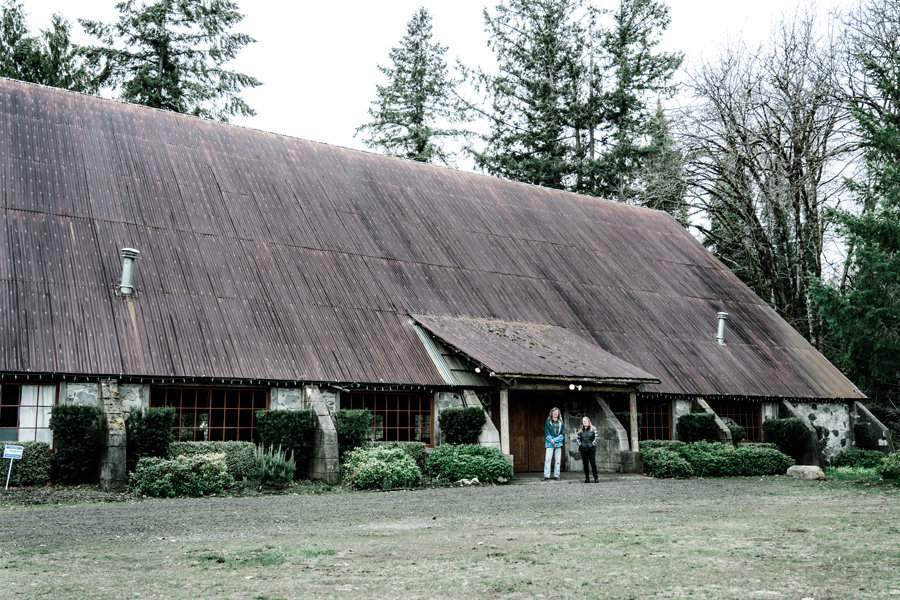 In 1939, the Works Progress Administration built an A-frame gymnasium next to the 1924 schoolhouse on land donated by the LIC, which bought it back in 1956 after the school closed.