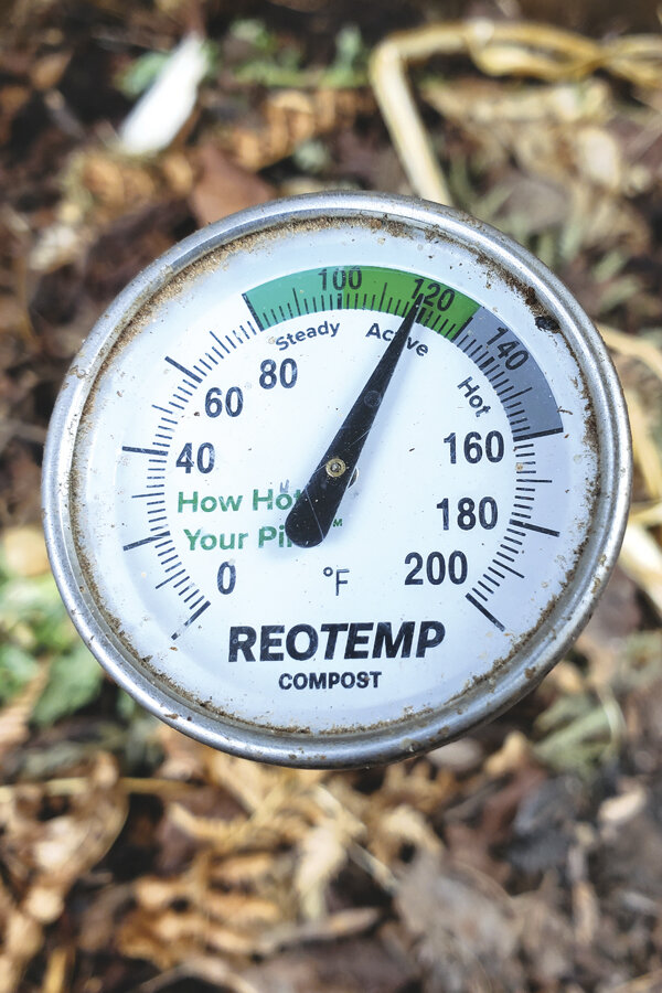 Forget trying to guess, a compost thermometer is a worthwhile investment.