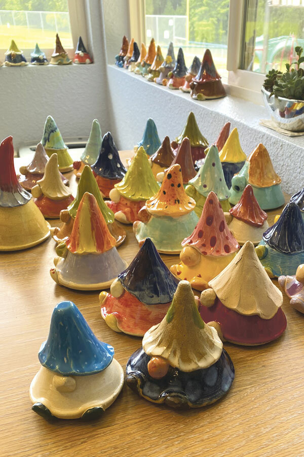 It takes a village to create an army of gnomes.